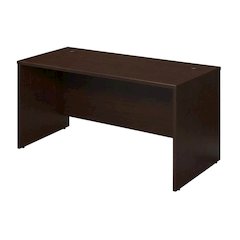 Mocha Cherry Office Desk With Spacious Surface And Sturdy Construction