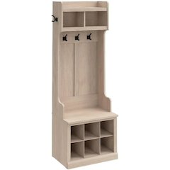 Woodland 24W Hall Tree with Coat Hooks