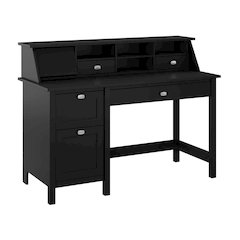 Broadview 54W Computer Desk with Drawers and Desktop Organizer