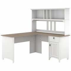 Salinas 60W L Shaped Desk with Hutch