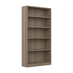 Tall 5 Shelf Bookcase with Adjustable Shelves and Compact Design