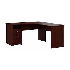Cabot 60W L Shaped Computer Desk with Drawers