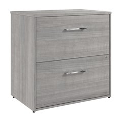 Hustle 2 Drawer Lateral File Cabinet with Lock in Platinum Gray
