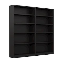 Universal Tall 5 Shelf Bookcase - Set of 2