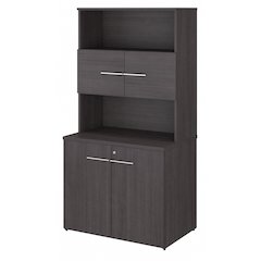 Office 500 36W Tall Storage Cabinet with Doors and Shelves