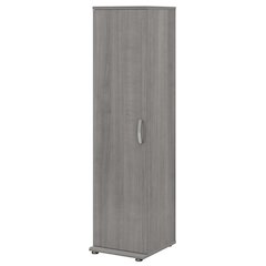 Universal Narrow Clothing Storage Cabinet with Door and Shelves