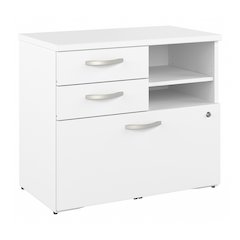 Studio C Office Storage Cabinet with Drawers and Shelves