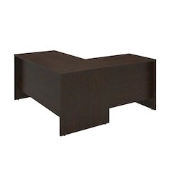 Contemporary Mocha Cherry Desk Shell With 36W Return For Office Workspace