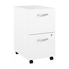 Easy Office 2 Drawer Mobile File Cabinet - Assembled