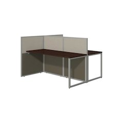 Premium 2-Person Cubicle Desk With 45H Privacy Panels For Office Workspace