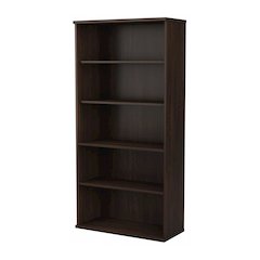 Studio C Tall 5 Shelf Bookcase