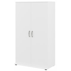 Universal Tall Clothing Storage Cabinet with Doors and Shelves