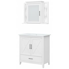 Key West 32W Bathroom Vanity Sink with Mirror