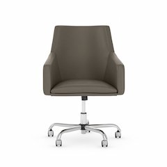 London Mid Back Leather Box Chair