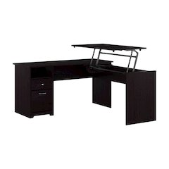 Cabot 60W 3 Position Sit to Stand L Shaped Desk