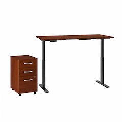 Move 60 Series by 60W x 30D Height Adjustable Standing Desk with Storage
