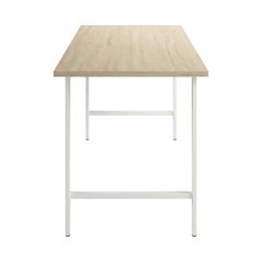 Elm Office Desk With Spacious Surface And Modern Design