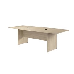 64-Inch Wood Conference Table With Boat-Shaped Design For Team Collaboration