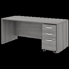Studio C 72W x 30D Office Desk with Mobile File Cabinet