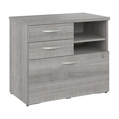 Studio A Office Storage Cabinet with Drawers and Shelves