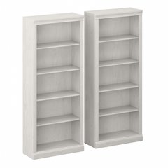 Saratoga Tall 5 Shelf Bookcase - Set of 2