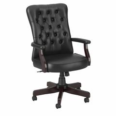 Bush Furniture Yorktown, High Back Tufted Office Chair with Arms