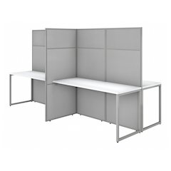 Easy Office 60W 4 Person Cubicle Desk Workstation with 66H Panels