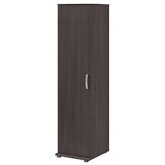 Universal Narrow Clothing Storage Cabinet with Door and Shelves