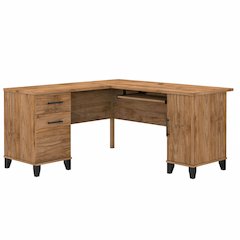 Somerset 60W L Shaped Desk with Storage