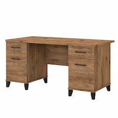 Somerset 60W Office Desk with Drawers