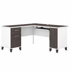 Somerset 60W L Shaped Desk with Storage