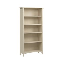 Tall 5 Shelf Bookcase with Adjustable Shelves and Rectangle Design