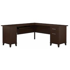 Somerset 72W L Shaped Desk with Storage