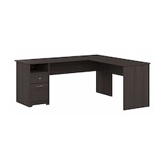 Cabot 72W L Shaped Computer Desk with Drawers