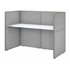 Easy Office 60W Cubicle Desk Workstation with 45H Closed Panels