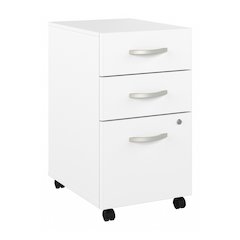 Hybrid 3 Drawer Mobile File Cabinet - Assembled