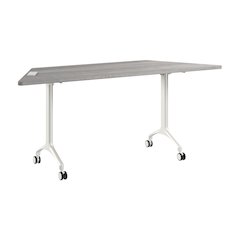 Synergy 72-inch Trapezoid Modular Office Conference Table in Platinum Gray