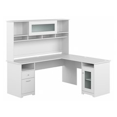 Cabot 72W L Shaped Computer Desk with Hutch and Storage