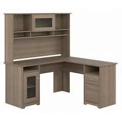 Cabot 60W L Shaped Computer Desk with Hutch and Storage
