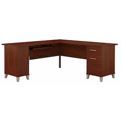 Somerset 72W L Shaped Desk with Storage