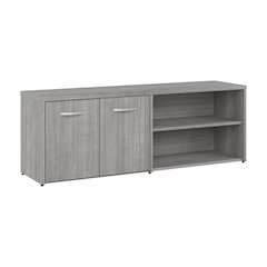 Studio A Low Storage Cabinet with Doors and Shelves