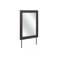 Atria Bedroom Mirror in Charcoal Gray