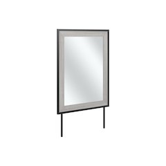Atria Bedroom Mirror in Platinum Gray