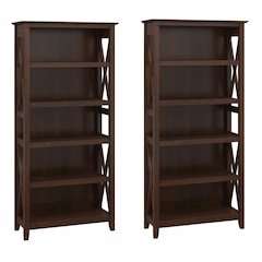 Key West 5 Shelf Bookcase Set