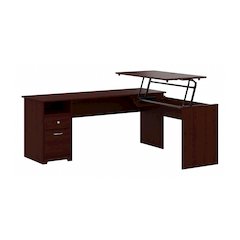 Cabot 72W 3 Position Sit to Stand L Shaped Desk