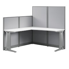 Office in an Hour 65W x 65D L Shaped Cubicle Desk