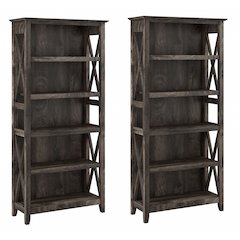 Key West 5 Shelf Bookcase Set