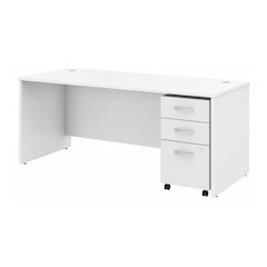 Studio C 72W x 30D Office Desk with Mobile File Cabinet