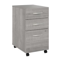 Hybrid 3 Drawer Mobile File Cabinet - Assembled
