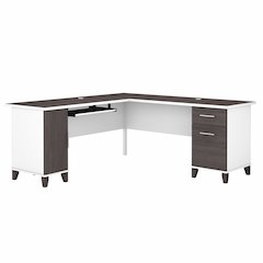 Somerset 72W L Shaped Desk with Storage